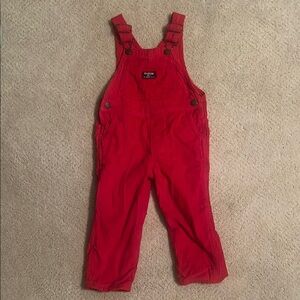 OshKosh B'gosh Red Corduroy Overalls